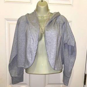 DKNY fleece crop jacket